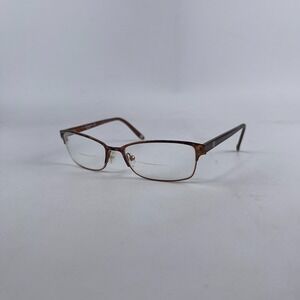 Liz Claiborne New York L3670DC7 Womens Eyeglasses Frame Brown Half Rim 53-16-135